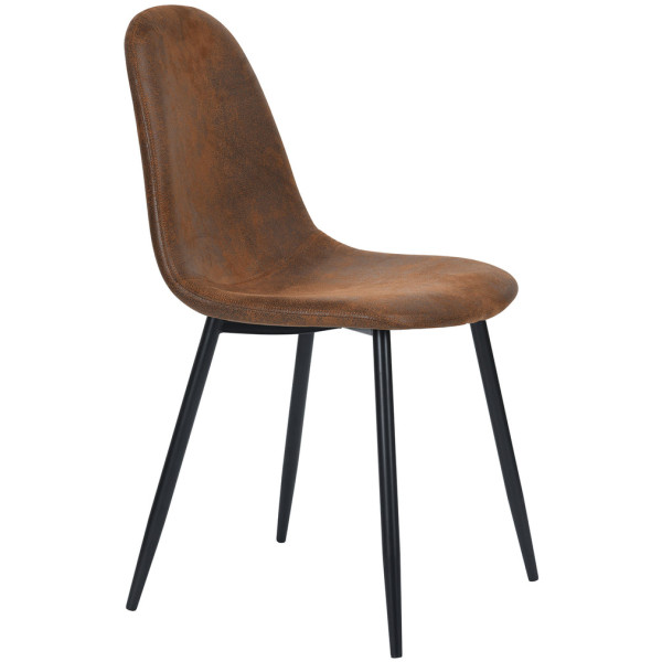 Silla Stz C Piel Pu Pata Metal Set de 4 - Imagen 5