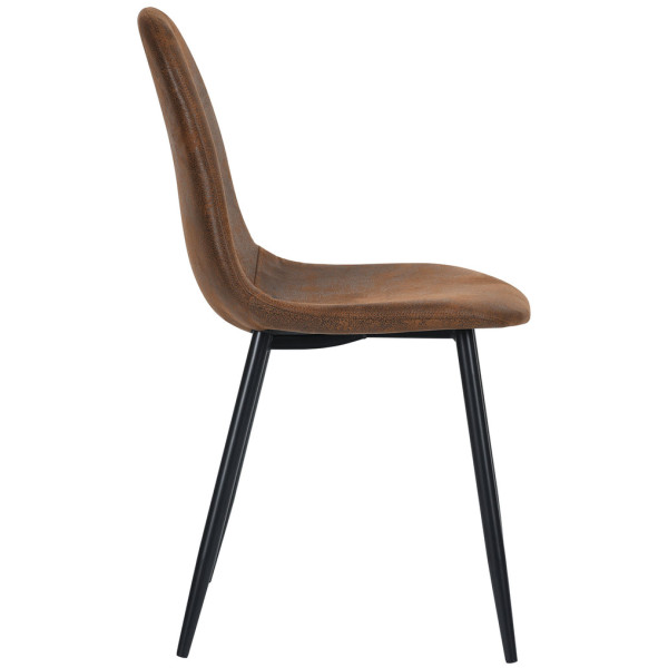 Silla Stz C Piel Pu Pata Metal Set de 4 - Imagen 4