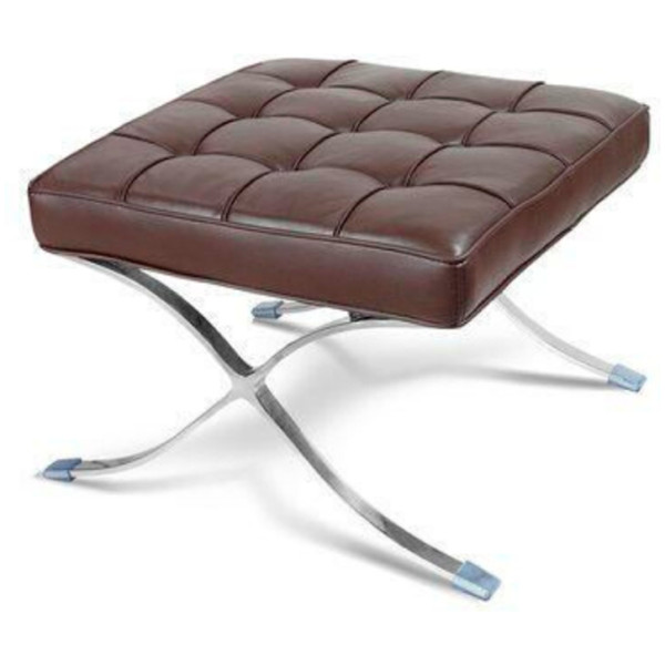 Sillon Barcelona Ottoman Piel 100% replica - Imagen 2