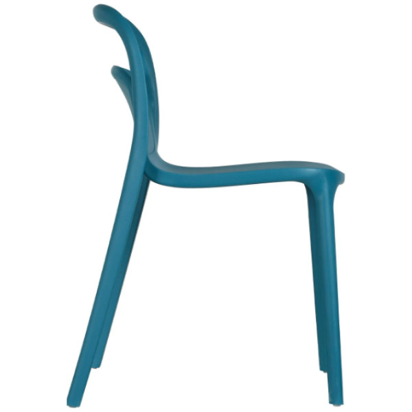 Silla Exterior Asti Var Turquesa o crema polipropileno UV - Imagen 3