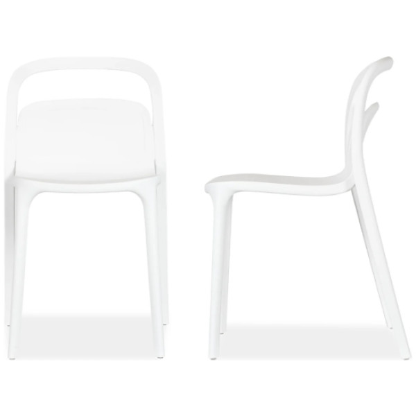 Silla Exterior Asti Var Turquesa o crema polipropileno UV - Imagen 6