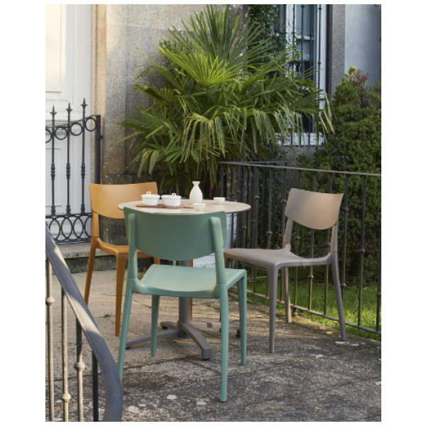 Silla Town Ezpeleta  – Plastico Exterior Apilable Uv - Imagen 9