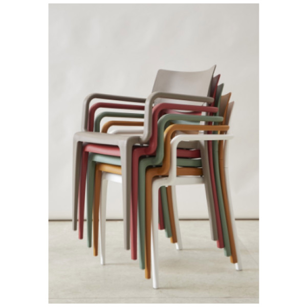 Silla Town Ezpeleta  – Plastico Exterior Apilable Uv - Imagen 8