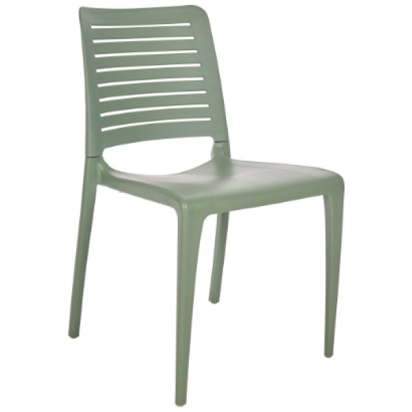 Silla Park Ezpeleta  Sin Brazo – Plastico Exterior Apilable Uv - Imagen 3