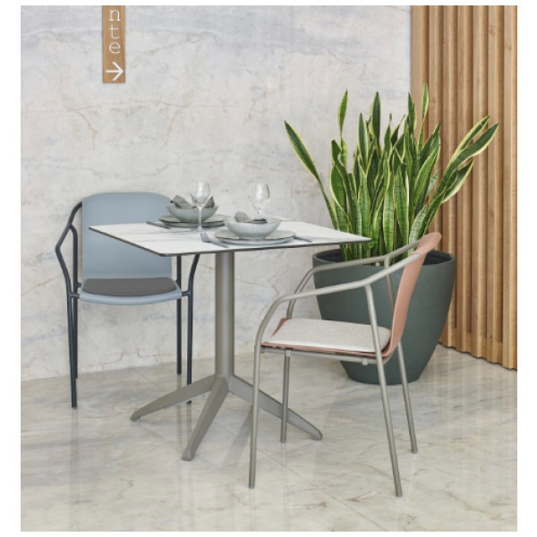 Mesa Exterior Quatro Fix Ezpeleta 100% Exterior Cubierta werzalit - Imagen 4