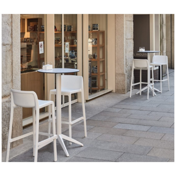Mesa Exterior Quatro High Fix Ezpeleta- Redonda 60cm - Imagen 5