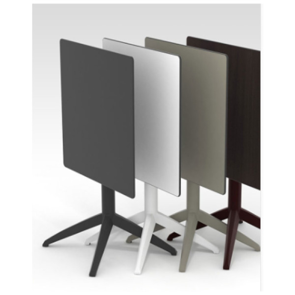 Mesa Exterior Quatro Fold Ezpeleta-Tablero Werzalit 60×60 - Imagen 3