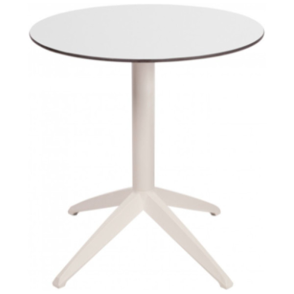 Mesa Exterior Quatro Fold Ezpeleta-Tablero Werzalit Redonda 70cm