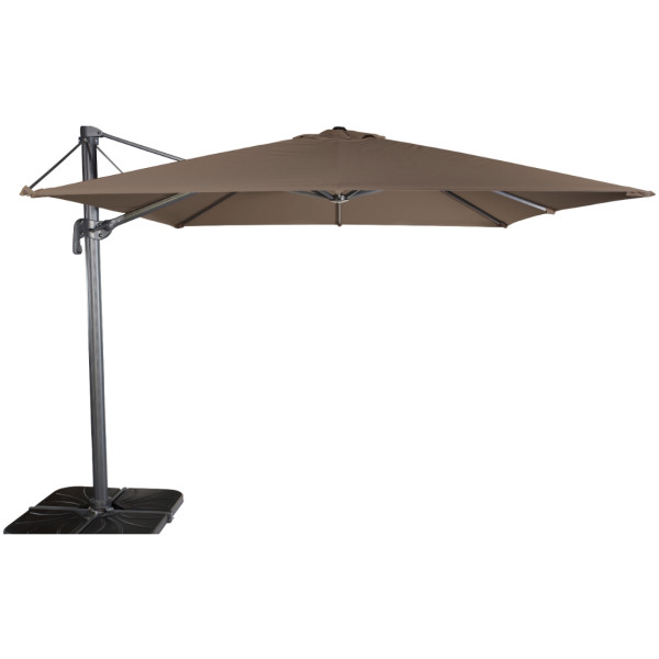 Parasol FLEXO-Ezpeleta 3x3 Giro de 360 Estructura Gris Antracita - Imagen 2