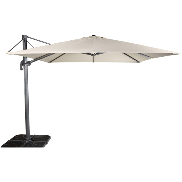 Parasol FLEXO-Ezpeleta 3x3 Giro de 360 Estructura Gris Antracita