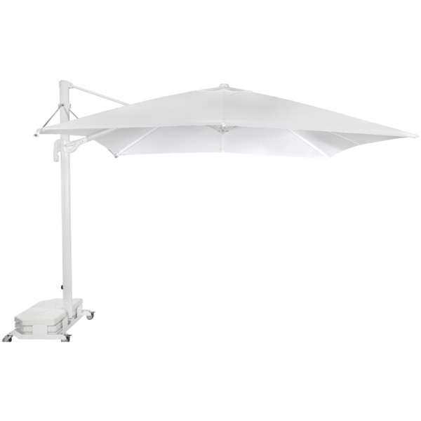 Parasol FLEXO-Ezpeleta 3×3 Giro De 360 Estructura Blanca - Imagen 4