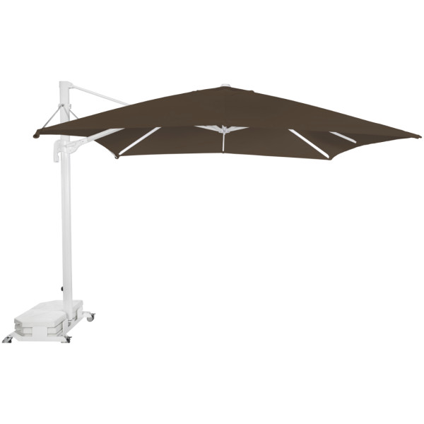 Parasol FLEXO-Ezpeleta 3×3 Giro De 360 Estructura Blanca - Imagen 5