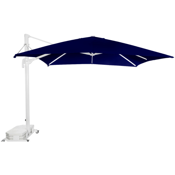Parasol FLEXO-Ezpeleta 3×3 Giro De 360 Estructura Blanca - Imagen 6