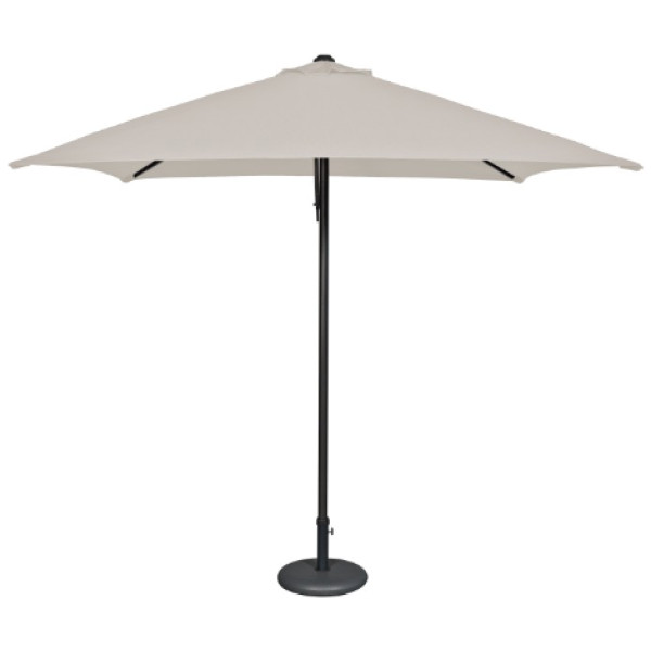 Parasol Eolo 2.5x2.5m Ezpeleta-Estructura de Aluminio color Gris Antracita y Toldo Olefin Color Arena