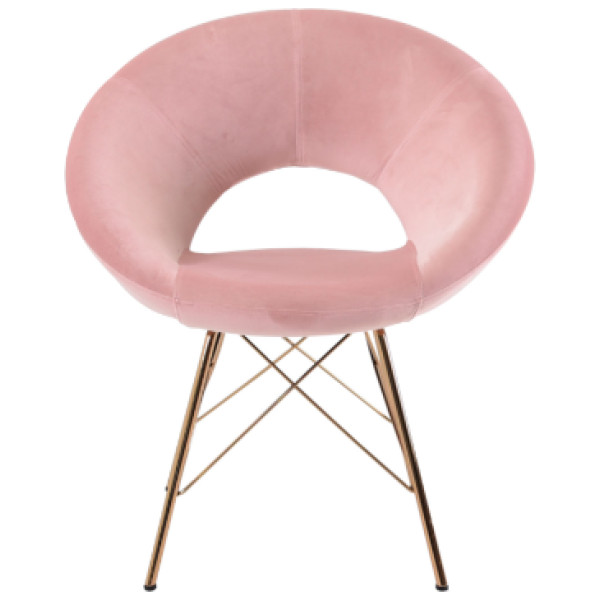 Silla Sillon Ocasional Denver Terciopelo Pata Dorada - Imagen 8