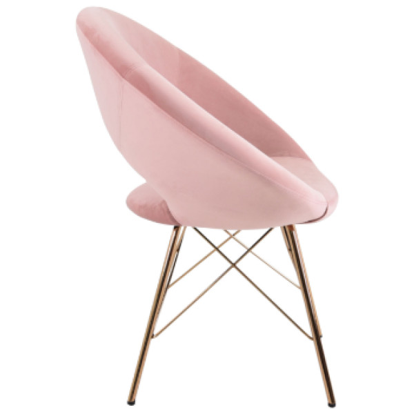 Silla Sillon Ocasional Denver Terciopelo Pata Dorada - Imagen 6