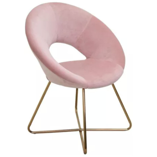 Silla Sillon Ocasional Tucson Terciopelo Pata Dorada - Imagen 10