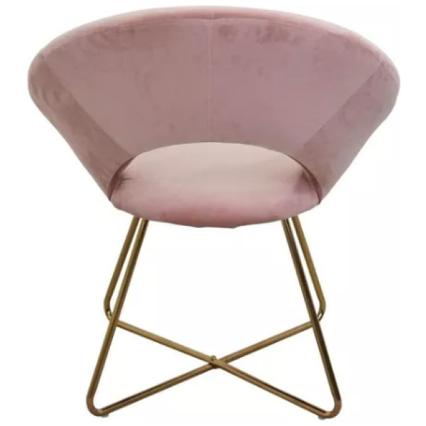 Silla Sillon Ocasional Tucson Terciopelo Pata Dorada - Imagen 6