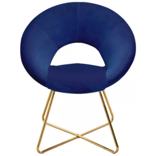 Silla Sillon Ocasional Tucson Terciopelo Pata Dorada - Imagen 7