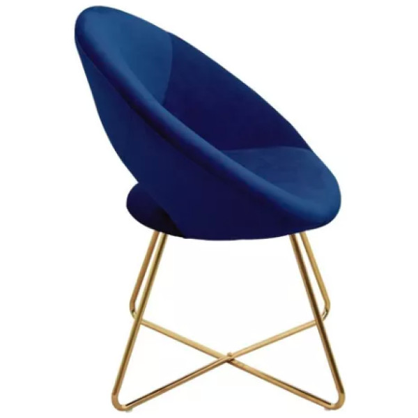 Silla Sillon Ocasional Tucson Terciopelo Pata Dorada - Imagen 9