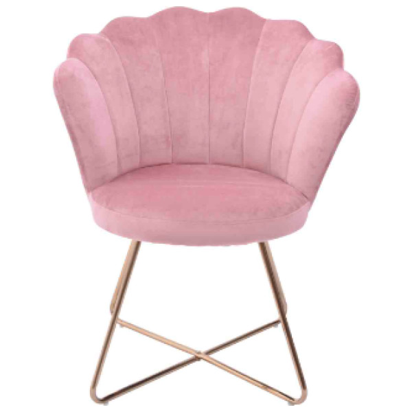 Silla Sillon Ocasional Dallas Terciopelo Pata Dorada - Imagen 9