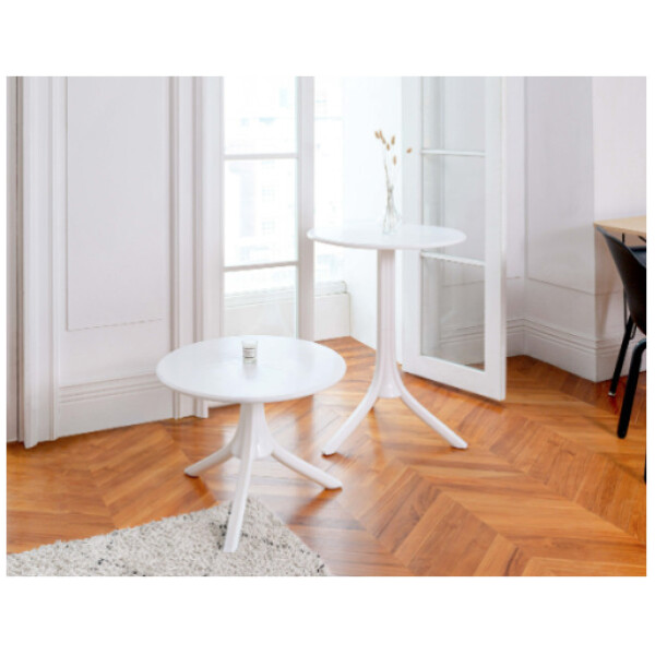 Mesas blancas decorativas para interior y exterior