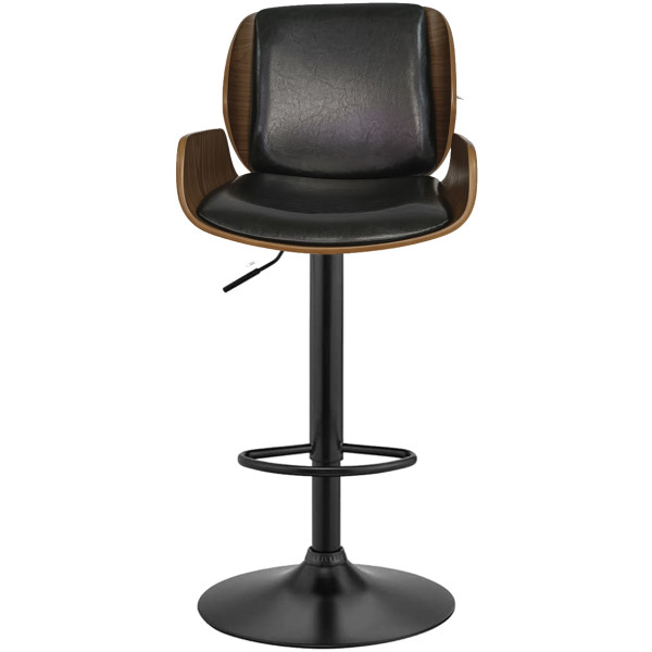 Banco Arw Madera Piel Texturizada Base Negra - Imagen 2