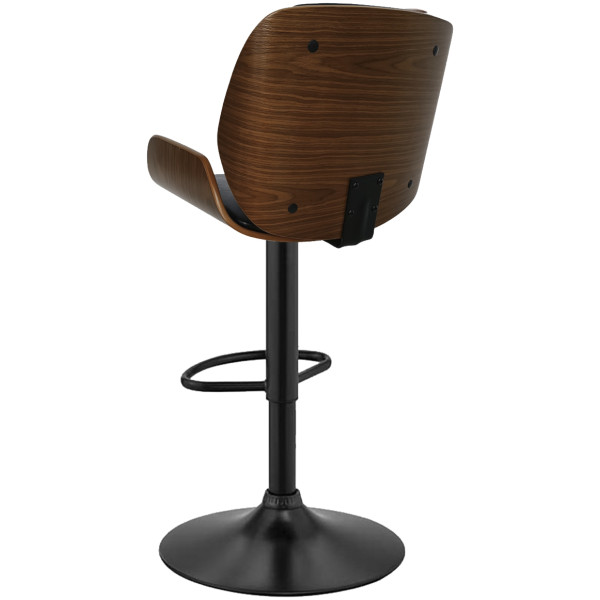 Banco Arw Madera Piel Texturizada Base Negra - Imagen 4