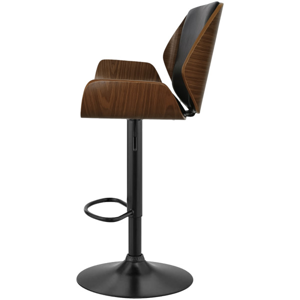 Banco Arw Madera Piel Texturizada Base Negra - Imagen 3