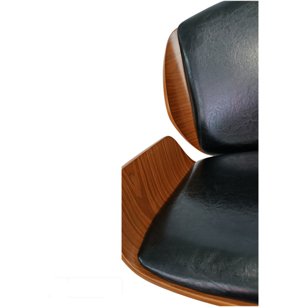 Banco Arw Madera Piel Texturizada Base Negra - Imagen 6