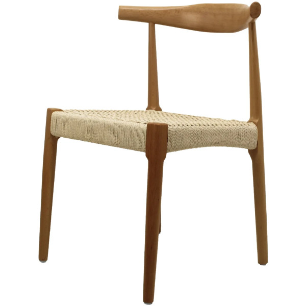 Silla Monaco Asiento Tejido Estilo Elbow