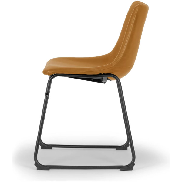 Silla Stz Piel Cafe Camel - Imagen 4