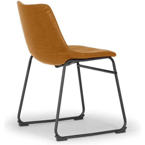Silla Stz Piel Cafe Camel - Imagen 2