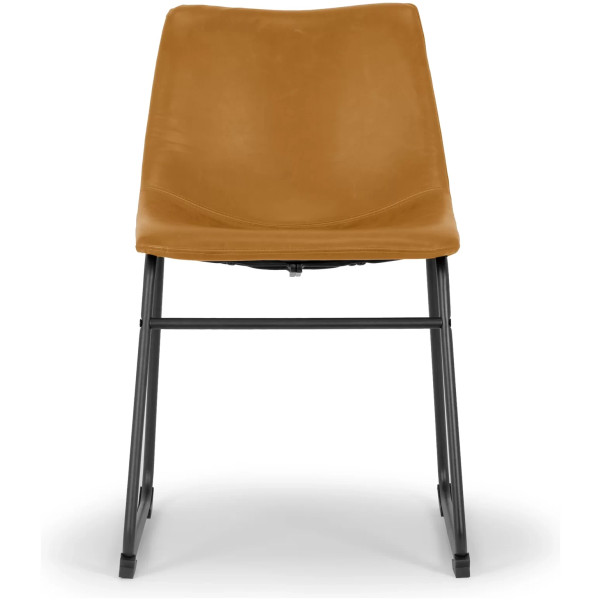 Silla Stz Piel Cafe Camel - Imagen 9