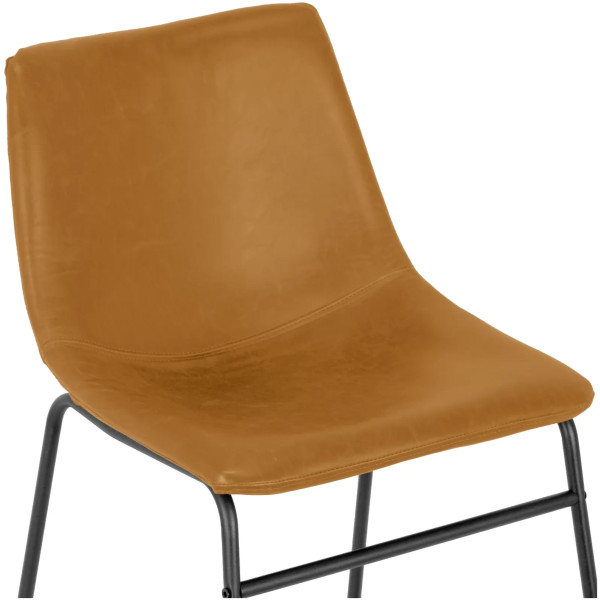 Silla Stz Piel Cafe Camel - Imagen 5