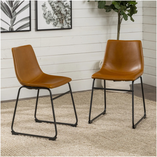 Silla Stz Piel Cafe Camel - Imagen 3