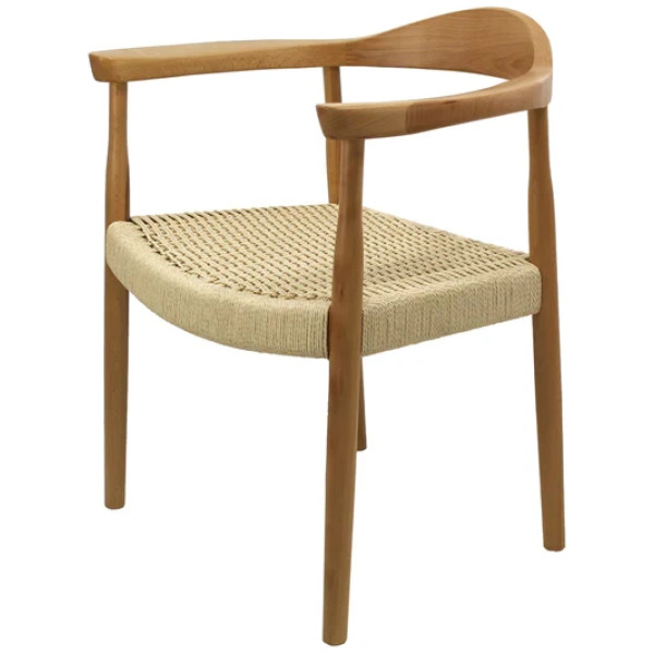 Silla Monaco Brazo Asiento Tejido Natural
