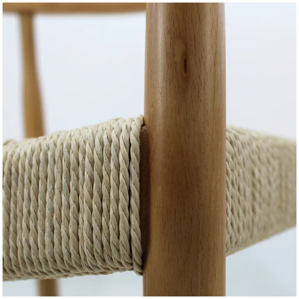 Silla Monaco Brazo Asiento Tejido Natural - Imagen 5