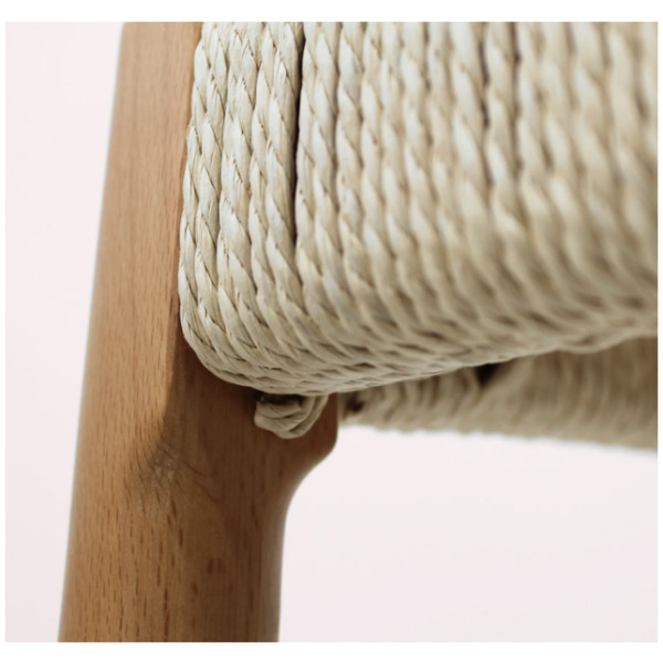 Silla Wegner Sin brazo Natural Tejida - Imagen 4