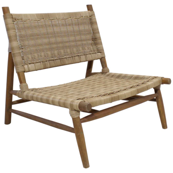 Sillón Ratan Chi-3 Rattan Sintetico Sillon Madera Teca - Imagen 4