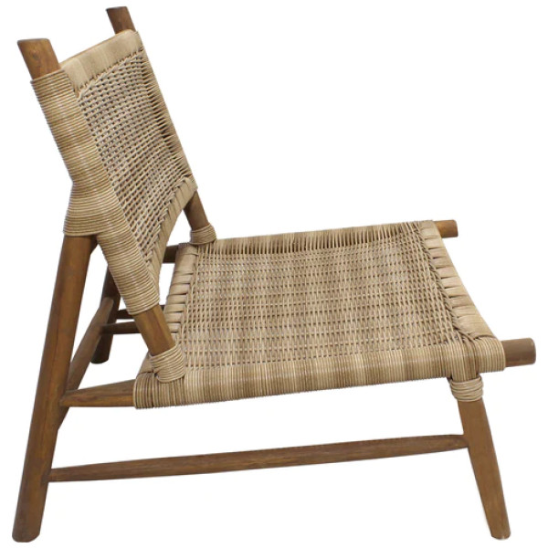 Sillón Ratan Chi-3 Rattan Sintetico Sillon Madera Teca - Imagen 3