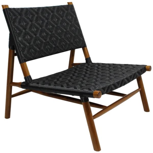 Sillón Ratan Chi-4 Rattan Sintetico Sillon Madera Teca - Imagen 4