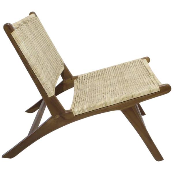Sillón Ratan Chi-5 Rattan Natural Sillon Teca - Imagen 3