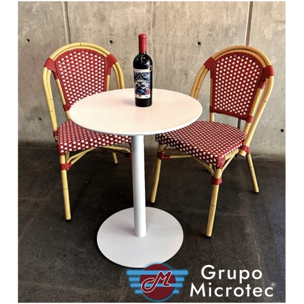 Mesa de Exterior en Acero Lake Estilo Bistro Frances Recubrimiento Uv para Restaurante Cafetería - Imagen 6