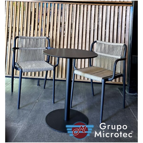 Mesa de Exterior en Acero Lake Estilo Bistro Frances Recubrimiento Uv para Restaurante Cafetería - Imagen 5