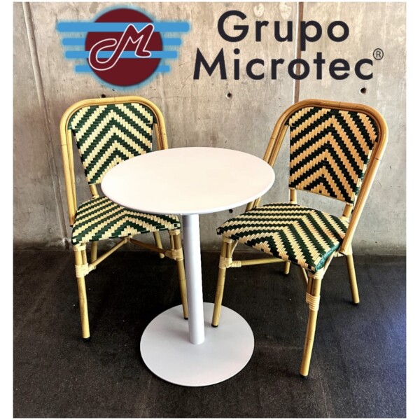 Mesa de Exterior en Acero Lake Estilo Bistro Frances Recubrimiento Uv para Restaurante Cafetería - Imagen 7