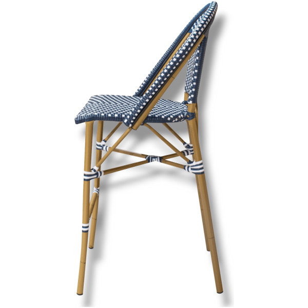 Banco Rattan French Lake Nogal Ratan Sintentico Estilo Frances Metal Exterior - Imagen 8