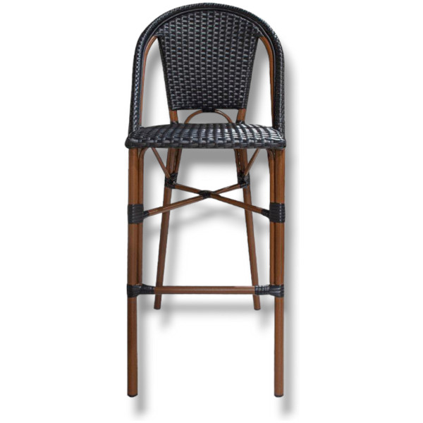 Banco Rattan French Lake Nogal Ratan Sintentico Estilo Frances Metal Exterior - Imagen 7