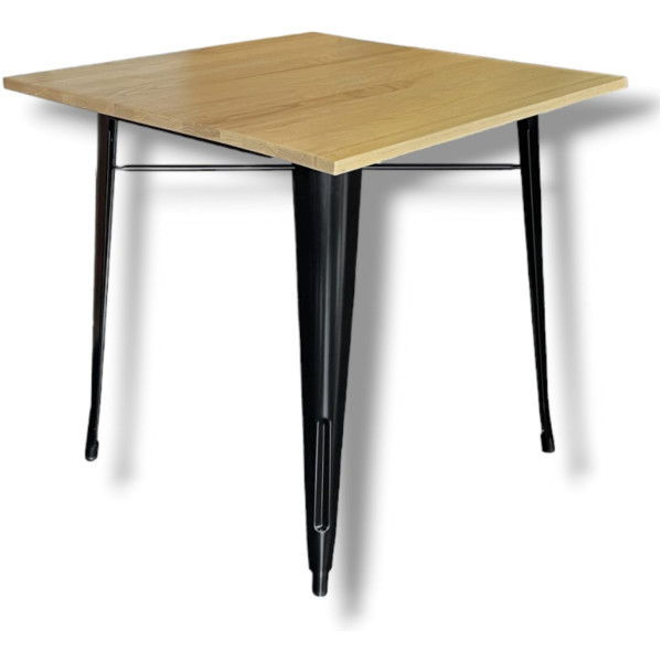 Mesa Tolix Tono Natural Metal y Madera