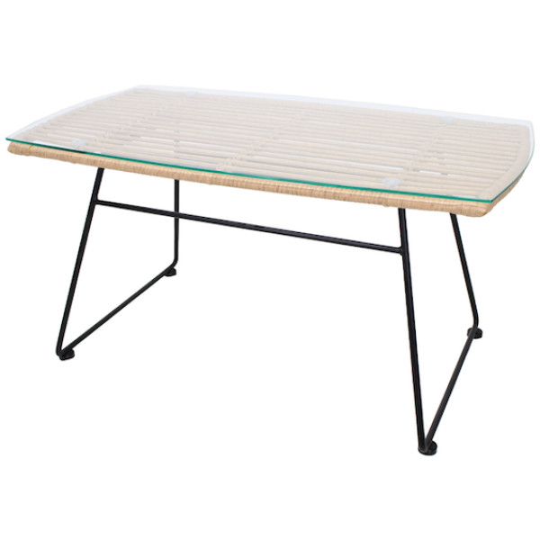 Mesa de Centro Exterior Rattan Toby Ratan